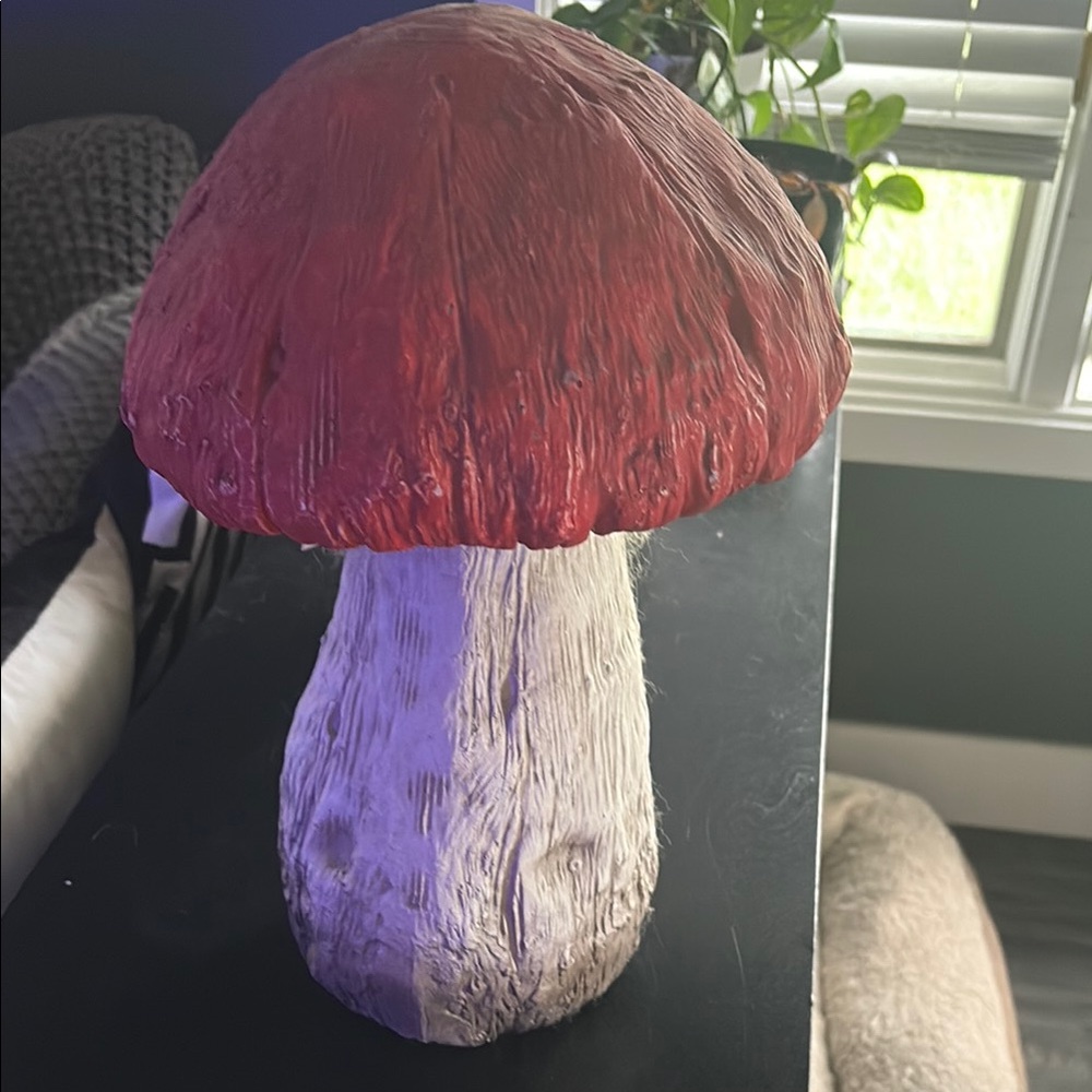 Ceramic mushroom statue 🍄